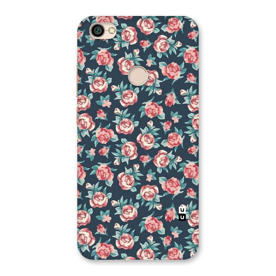 Floral Navy Bloom Back Case for Redmi Y1 2017