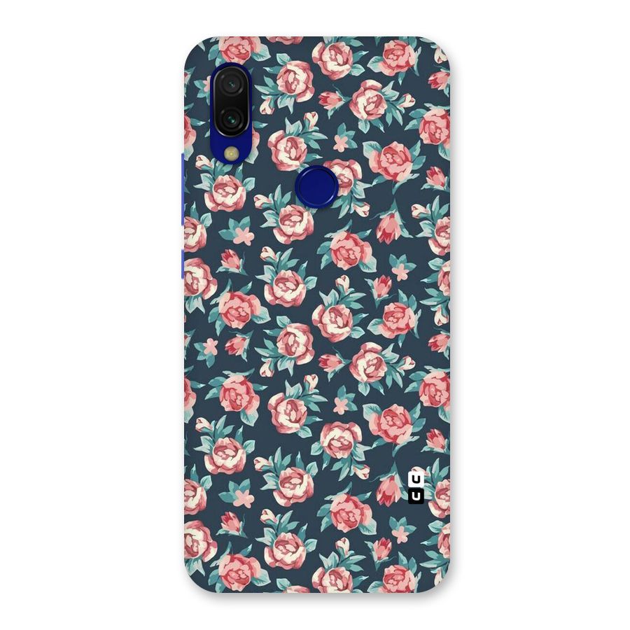 Floral Navy Bloom Back Case for Redmi Y3