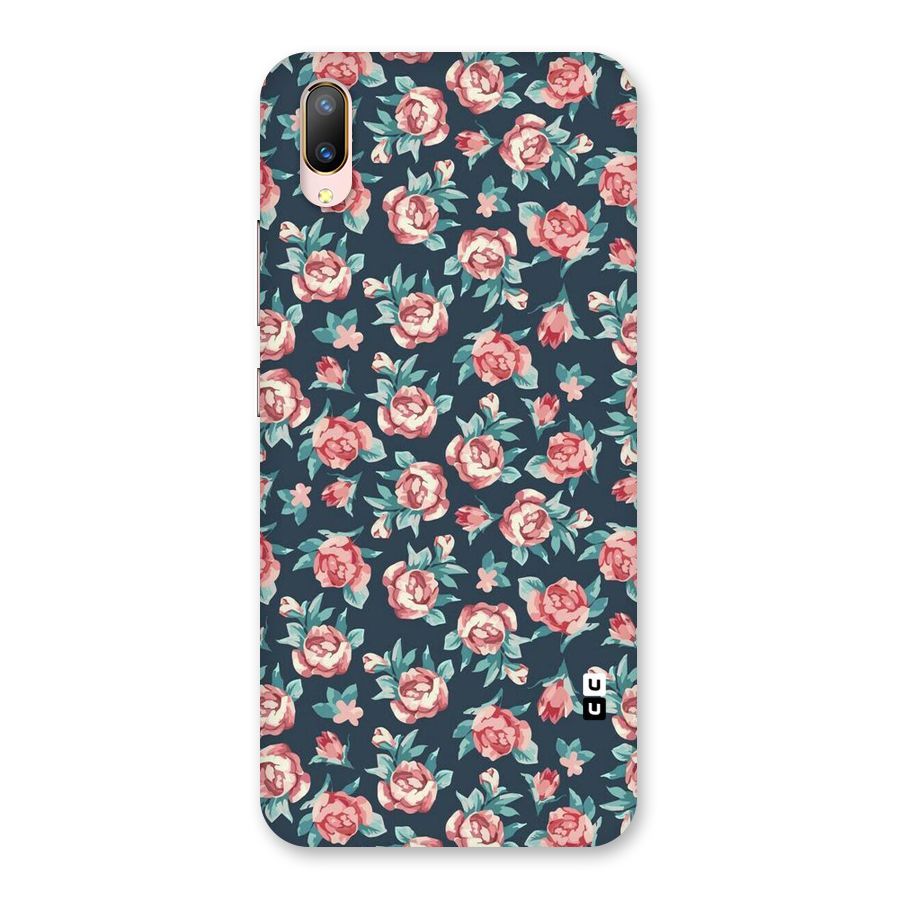 Floral Navy Bloom Back Case for Vivo V11 Pro