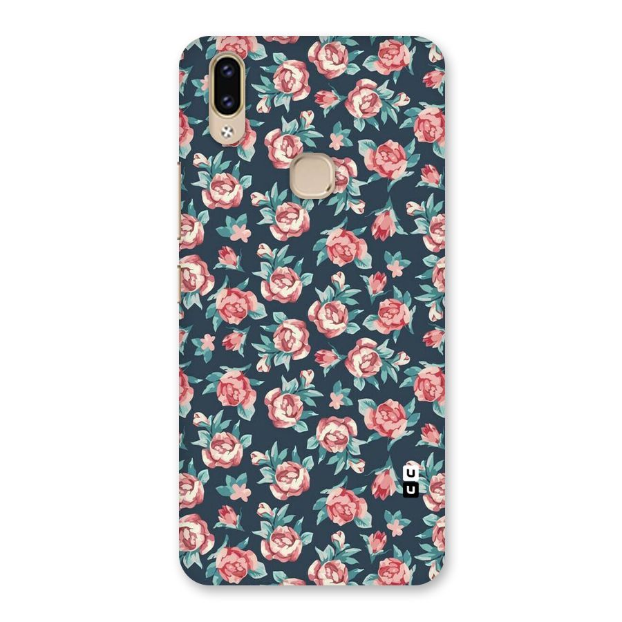 Floral Navy Bloom Back Case for Vivo V9 Youth