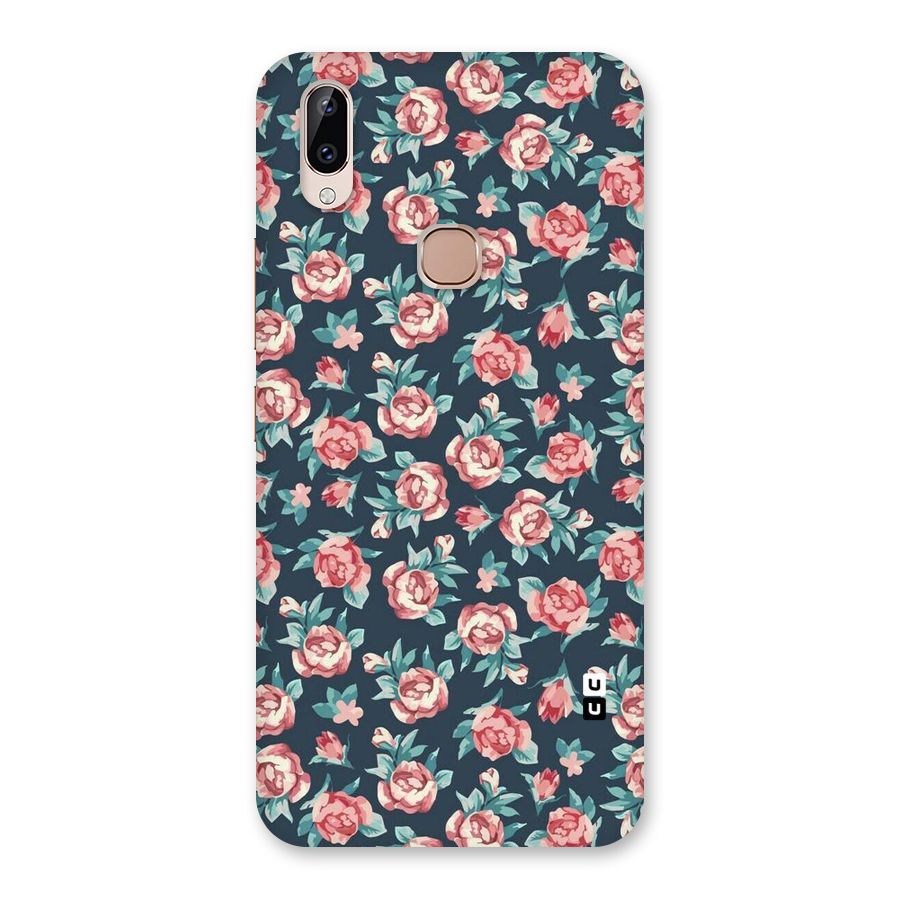 Floral Navy Bloom Back Case for Vivo Y83 Pro