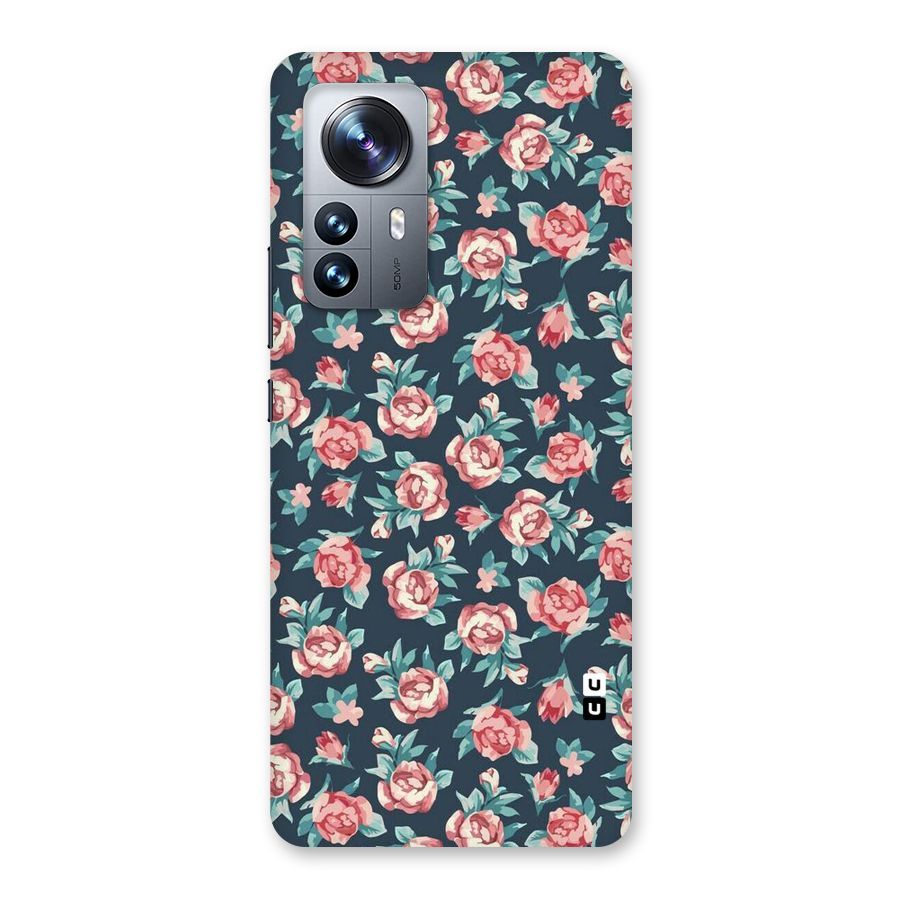 Floral Navy Bloom Back Case for Xiaomi 12 Pro