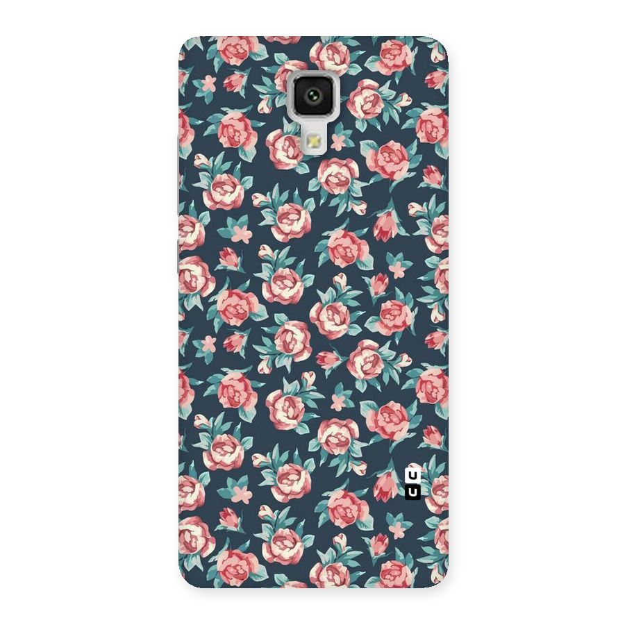 Floral Navy Bloom Back Case for Xiaomi Mi 4