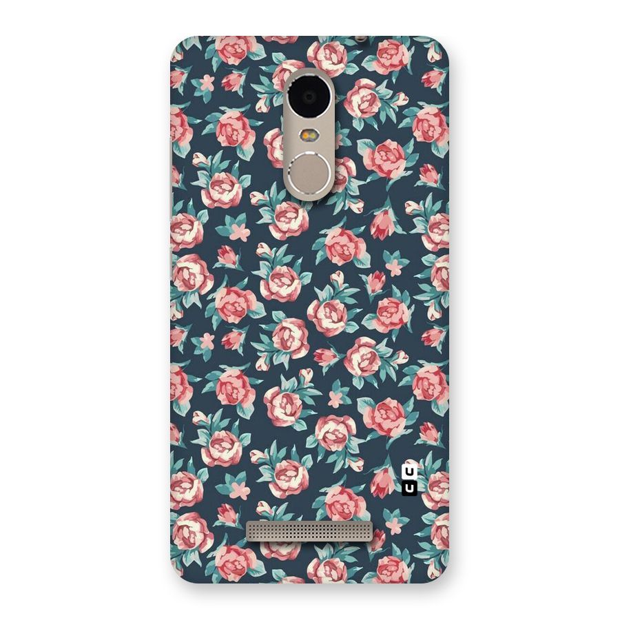 Floral Navy Bloom Back Case for Xiaomi Redmi Note 3