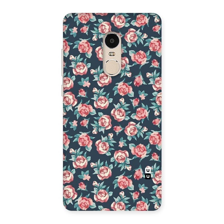 Floral Navy Bloom Back Case for Xiaomi Redmi Note 4