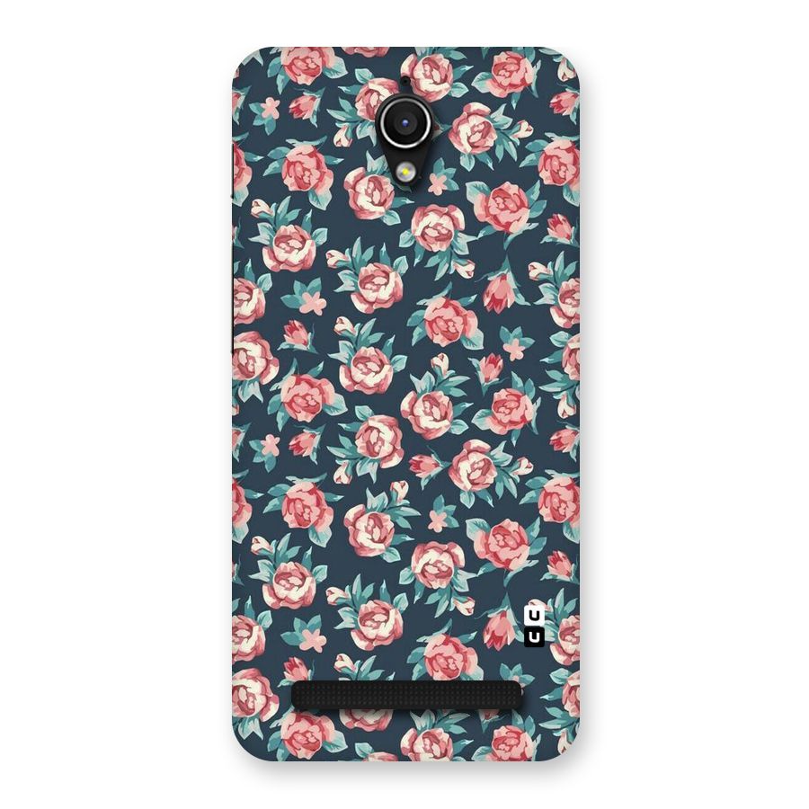 Floral Navy Bloom Back Case for Zenfone Go