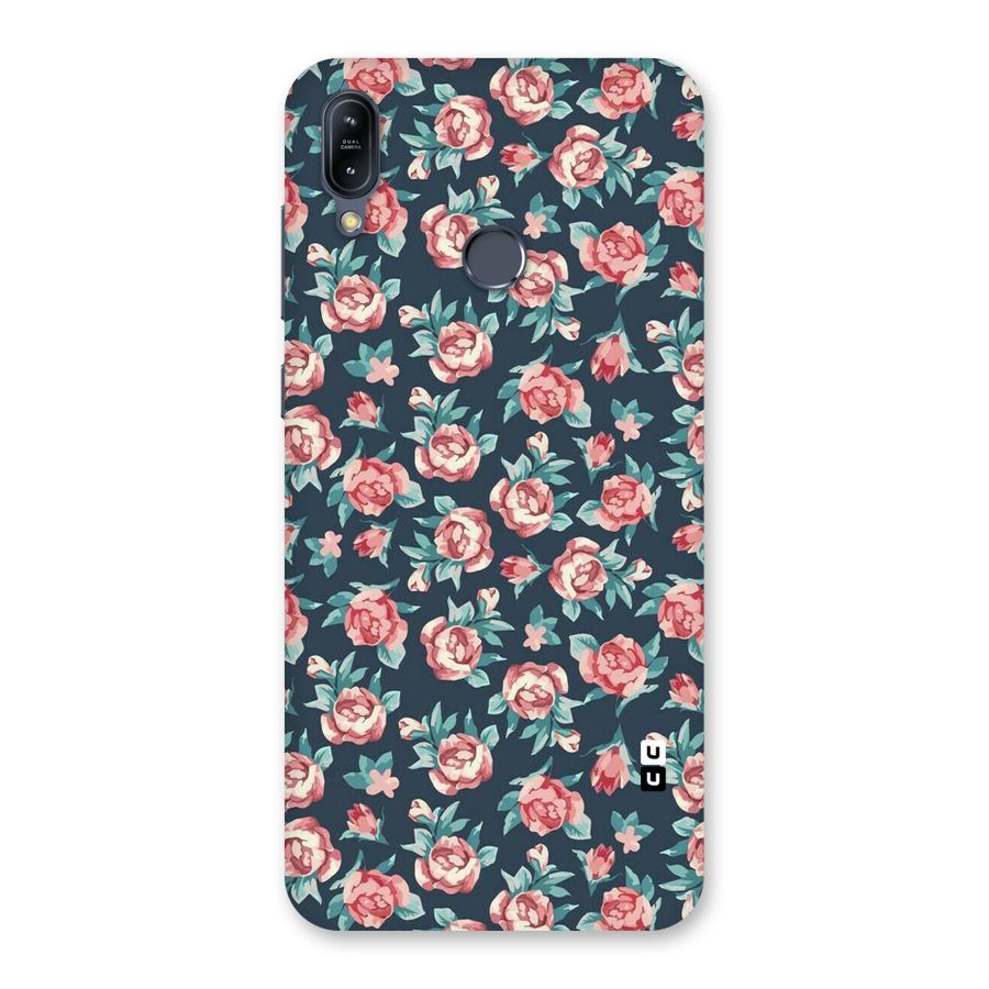Floral Navy Bloom Back Case for Zenfone Max M2