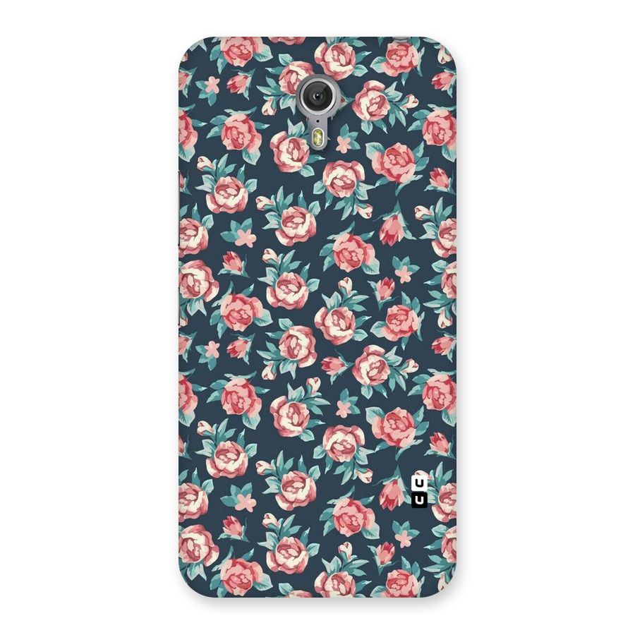 Floral Navy Bloom Back Case for Zuk Z1