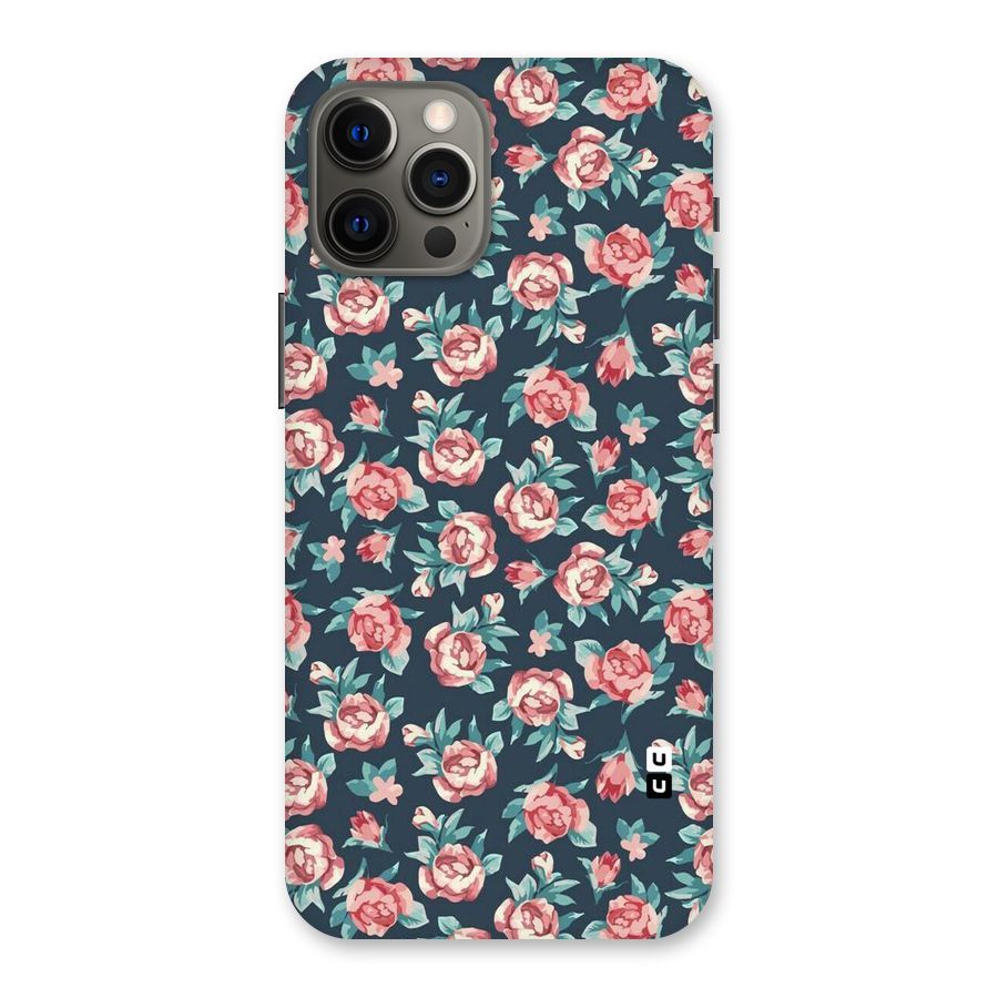 Floral Navy Bloom Back Case for iPhone 12 Pro Max