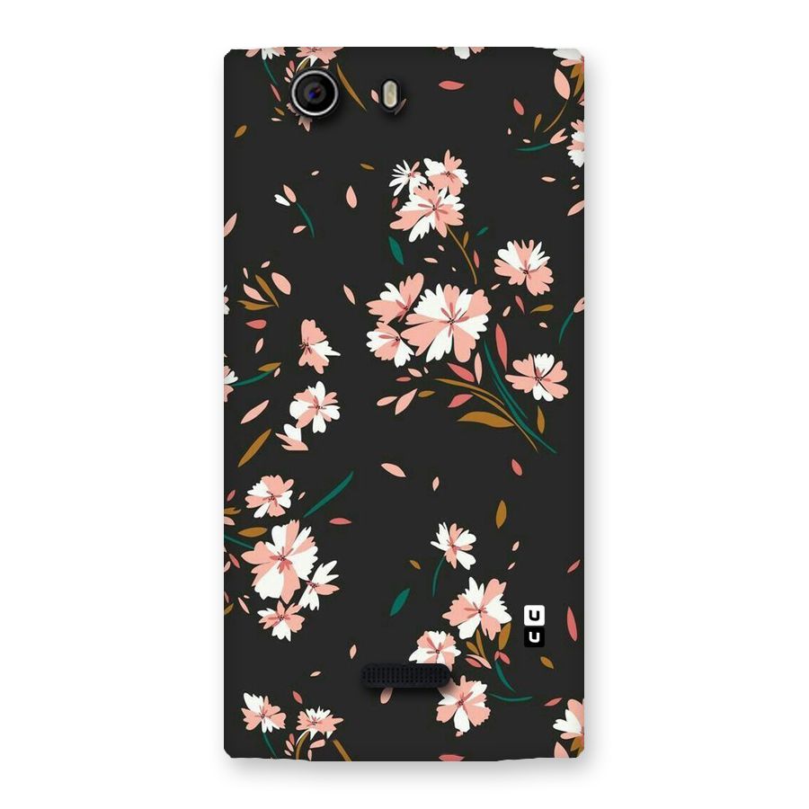 Floral Petals Peach Back Case for Canvas Nitro 2 E311