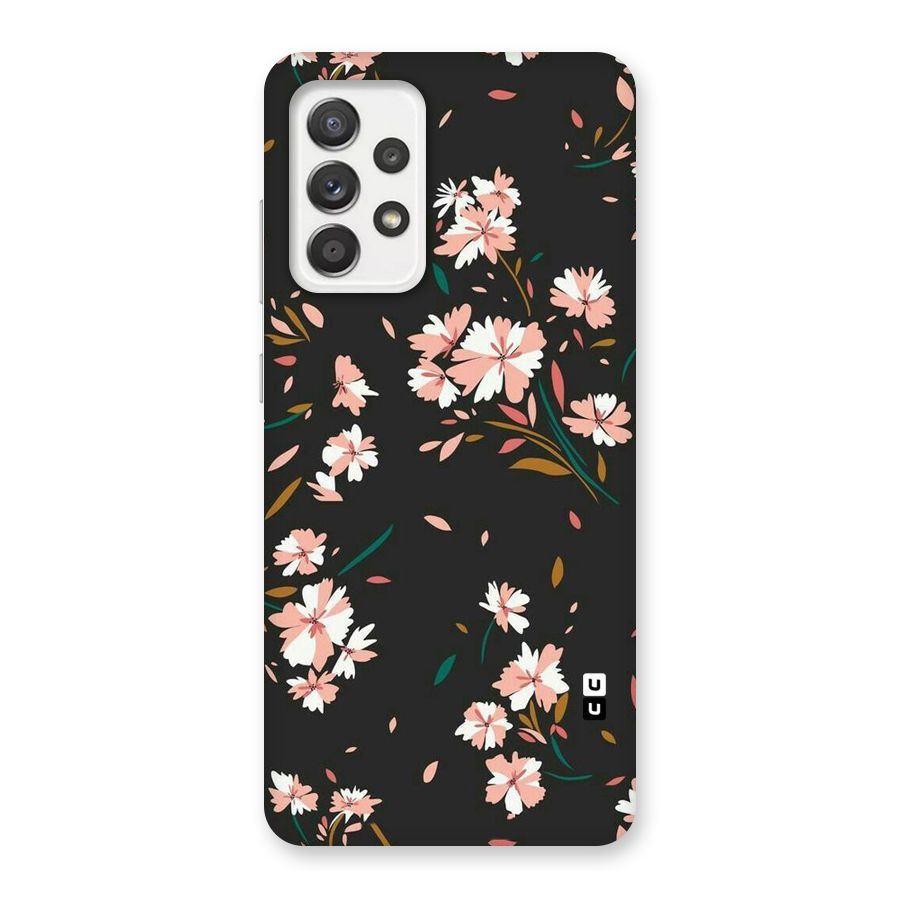 Floral Petals Peach Back Case for Galaxy A52