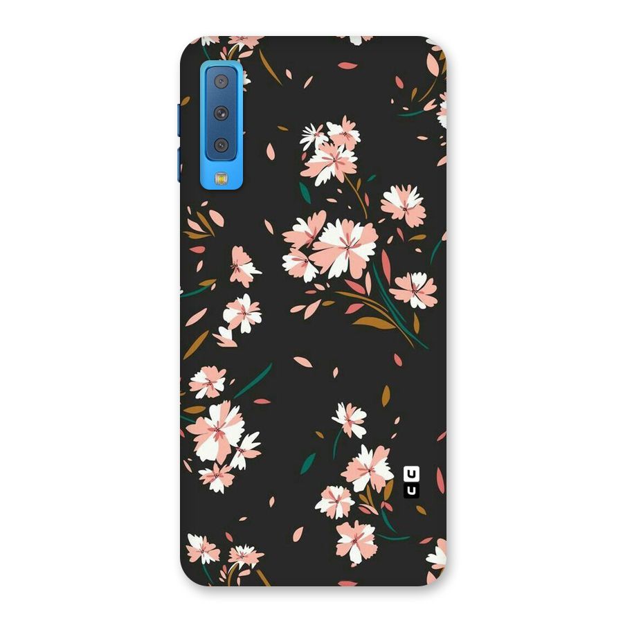 Floral Petals Peach Back Case for Galaxy A7 (2018)