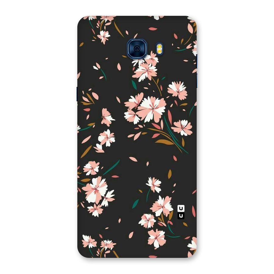 Floral Petals Peach Back Case for Galaxy C7 Pro