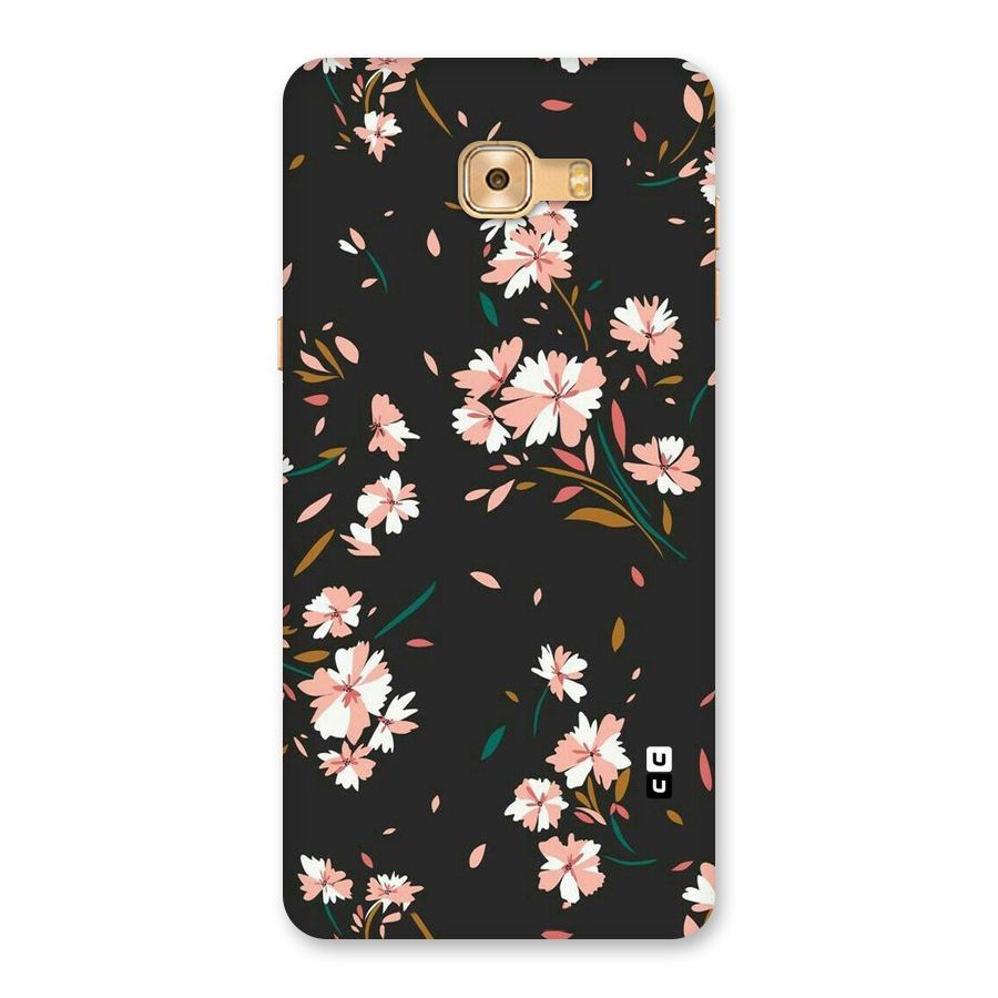 Floral Petals Peach Back Case for Galaxy C9 Pro