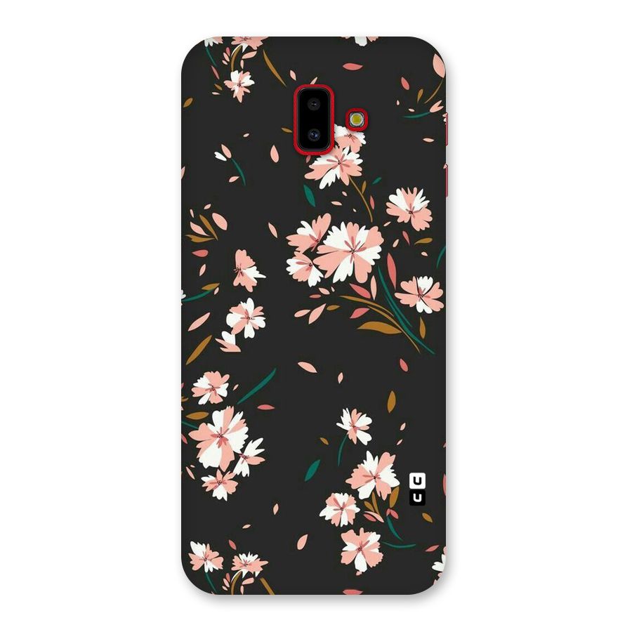 Floral Petals Peach Back Case for Galaxy J6 Plus