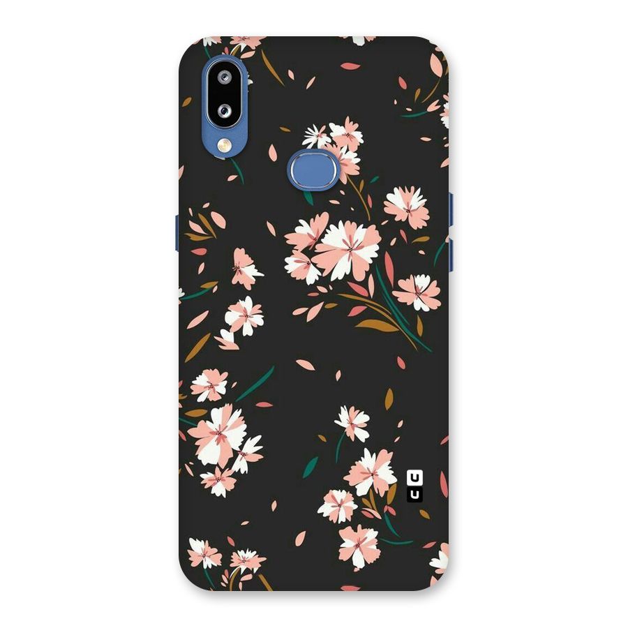 Floral Petals Peach Back Case for Galaxy M01s