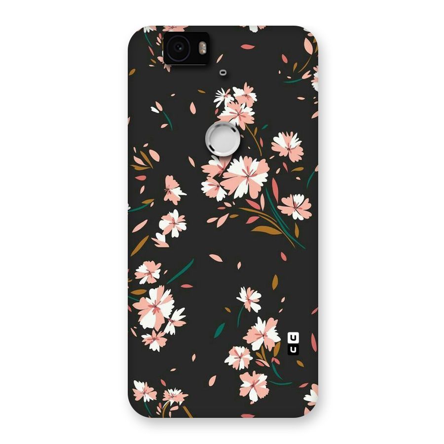 Floral Petals Peach Back Case for Google Nexus-6P