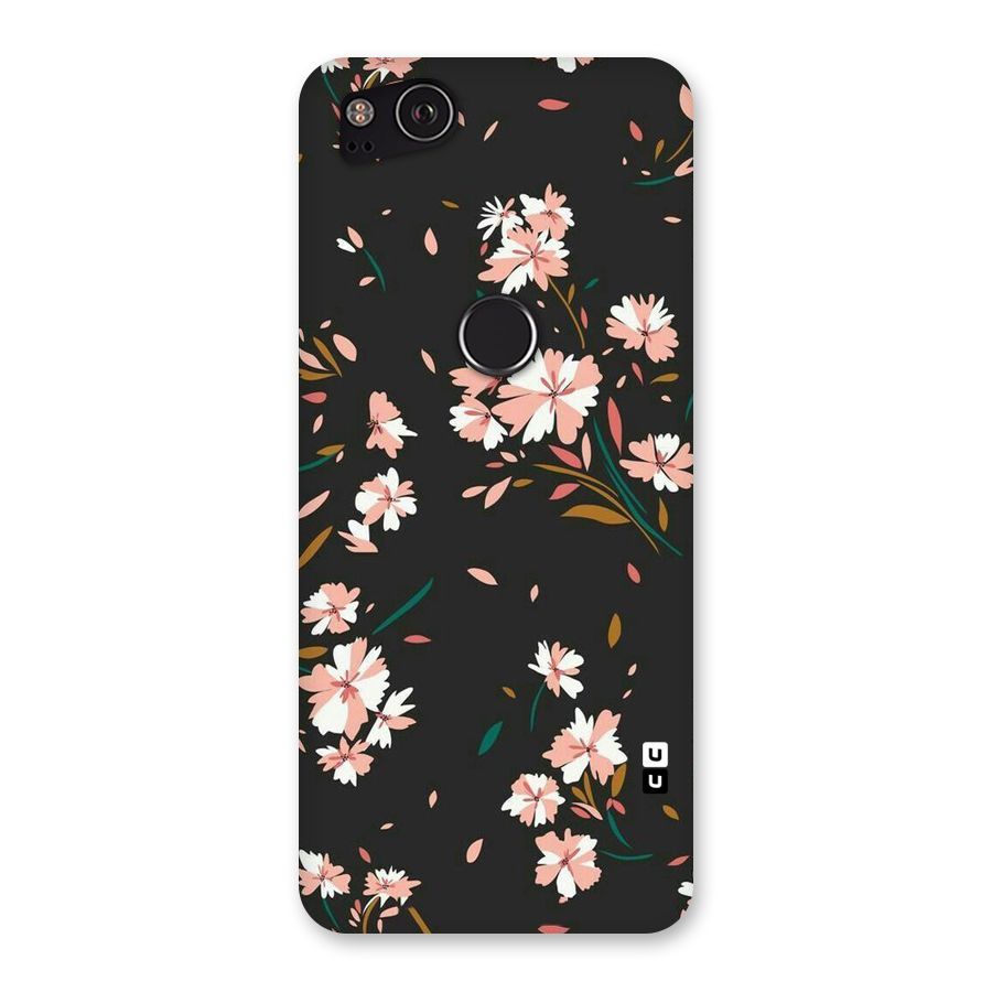 Floral Petals Peach Back Case for Google Pixel 2