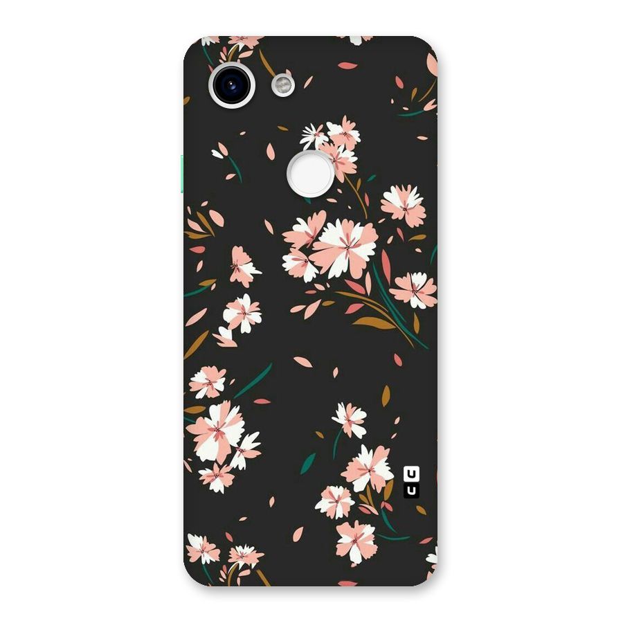 Floral Petals Peach Back Case for Google Pixel 3