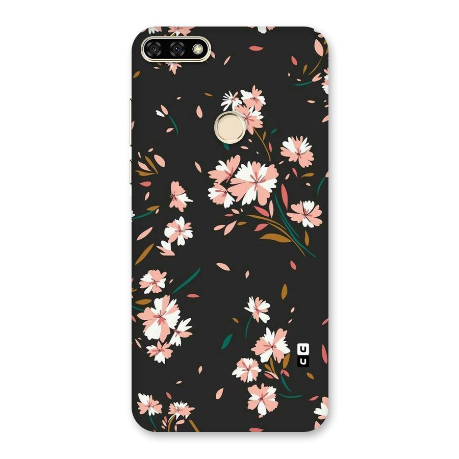 Floral Petals Peach Back Case for Honor 7A