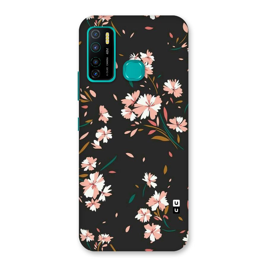 Floral Petals Peach Back Case for Infinix Hot 9 Pro