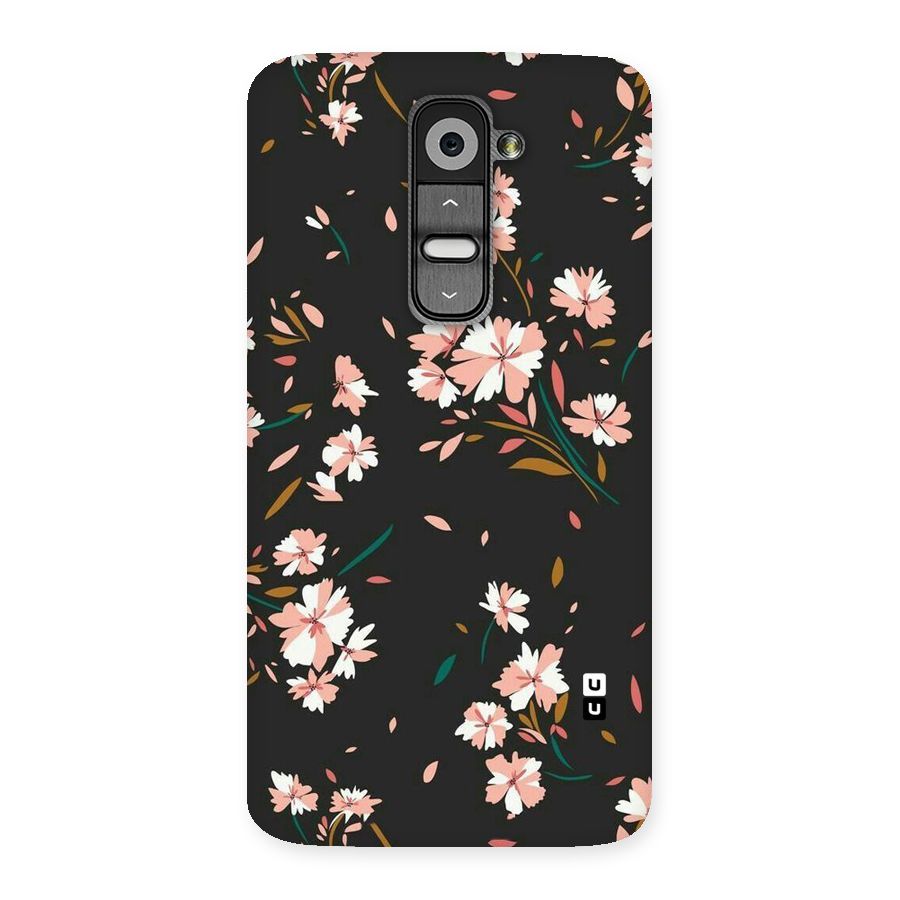 Floral Petals Peach Back Case for LG G2