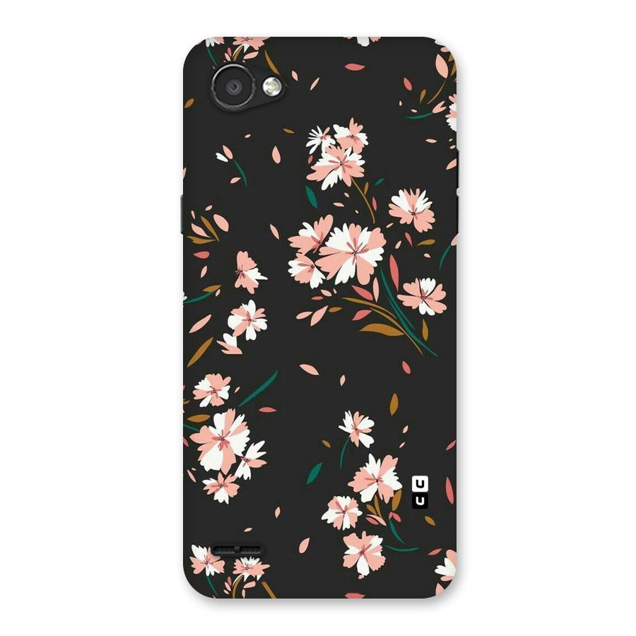 Floral Petals Peach Back Case for LG Q6