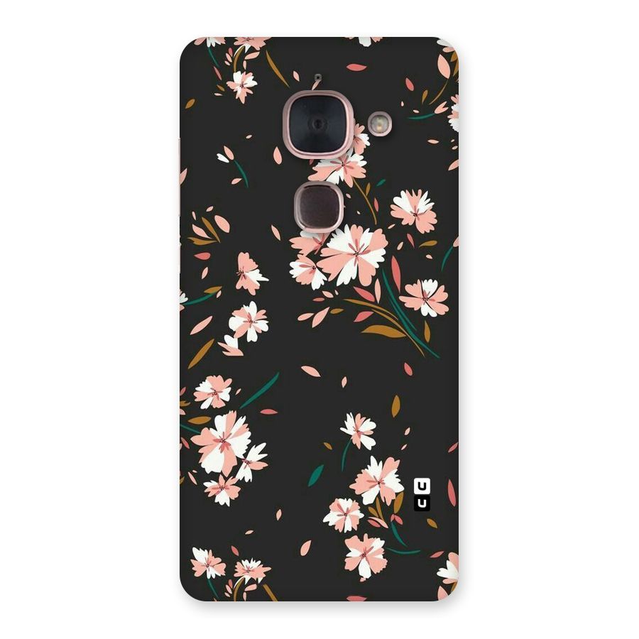 Floral Petals Peach Back Case for Le Max 2