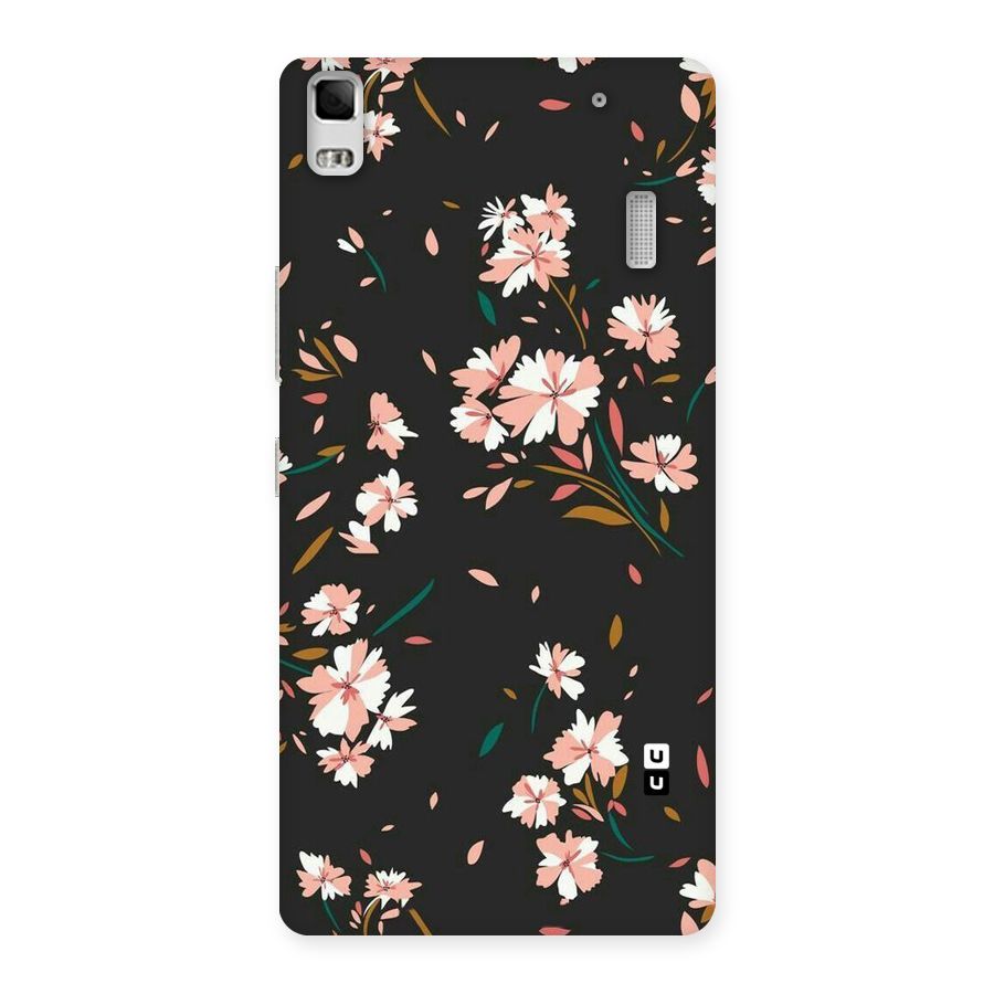 Floral Petals Peach Back Case for Lenovo A7000