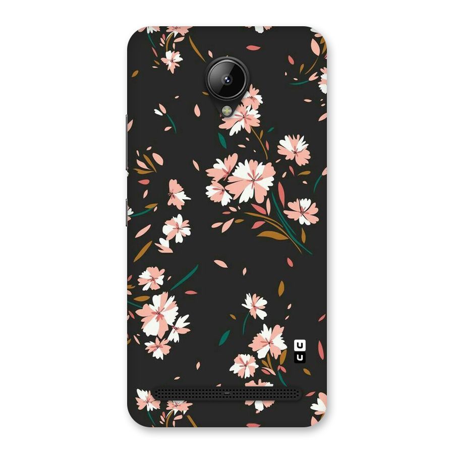 Floral Petals Peach Back Case for Lenovo C2