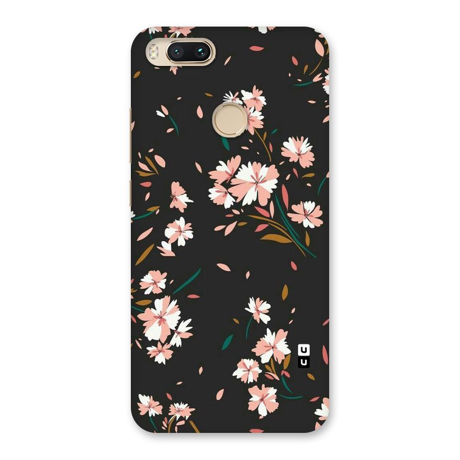 Floral Petals Peach Back Case for Mi A1
