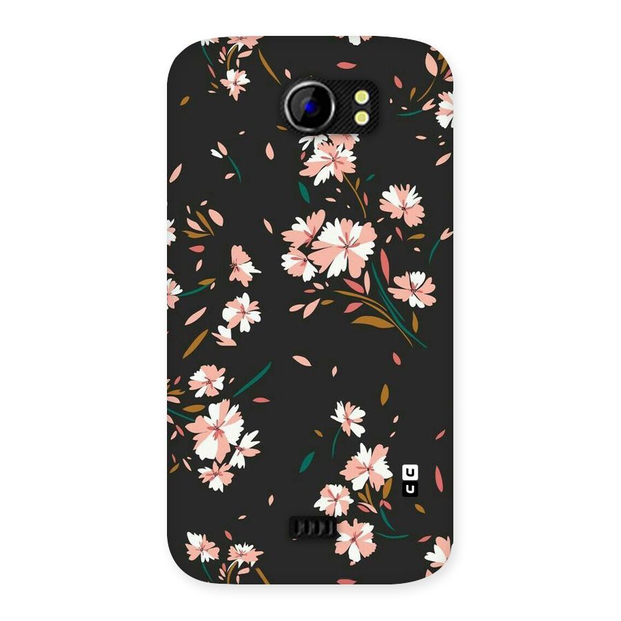 Floral Petals Peach Back Case for Micromax Canvas 2 A110