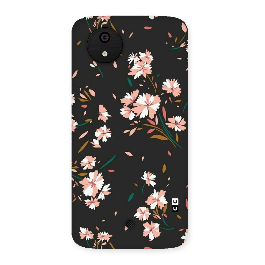 Floral Petals Peach Back Case for Micromax Canvas A1