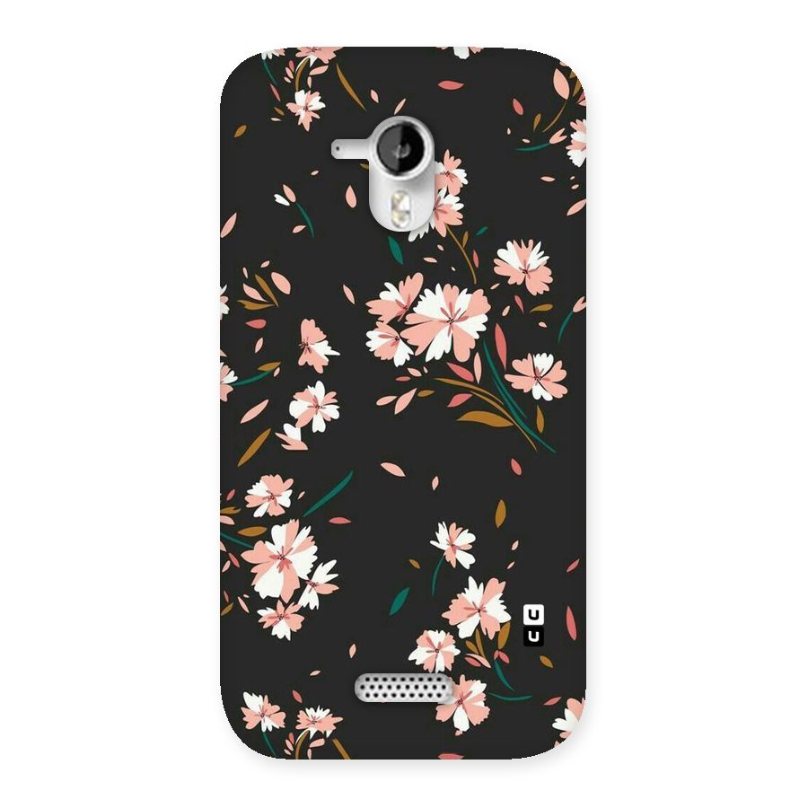 Floral Petals Peach Back Case for Micromax Canvas HD A116