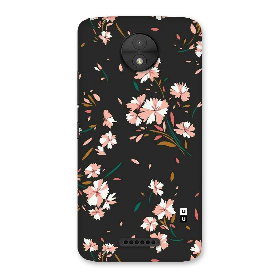Floral Petals Peach Back Case for Moto C