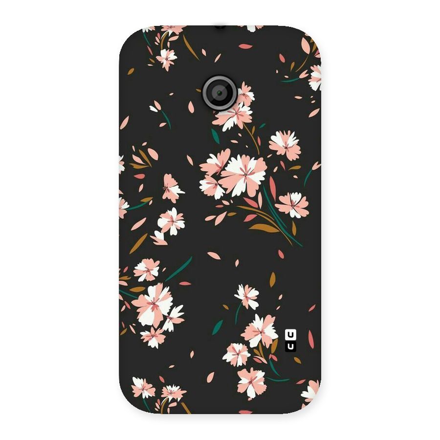 Floral Petals Peach Back Case for Moto E