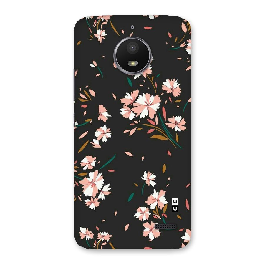 Floral Petals Peach Back Case for Moto E4