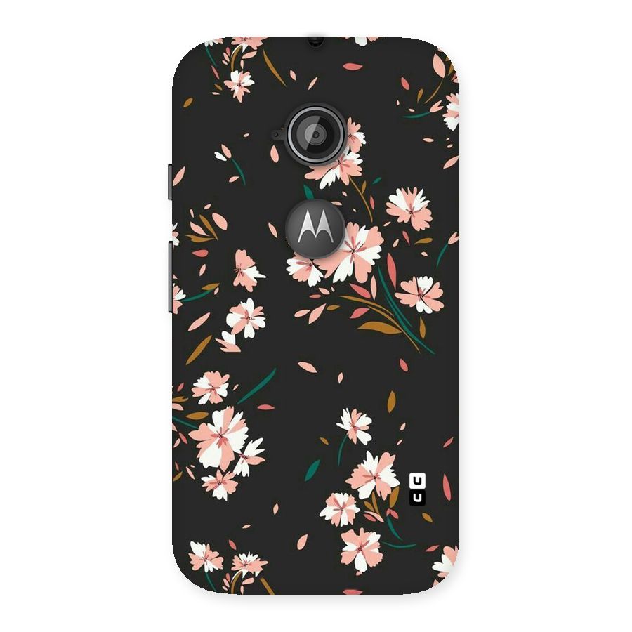 Floral Petals Peach Back Case for Moto E 2nd Gen