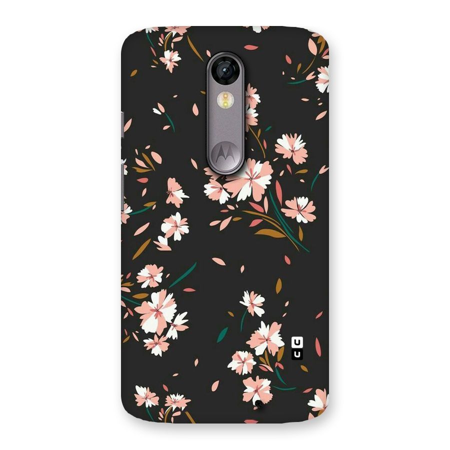 Floral Petals Peach Back Case for Moto X Force