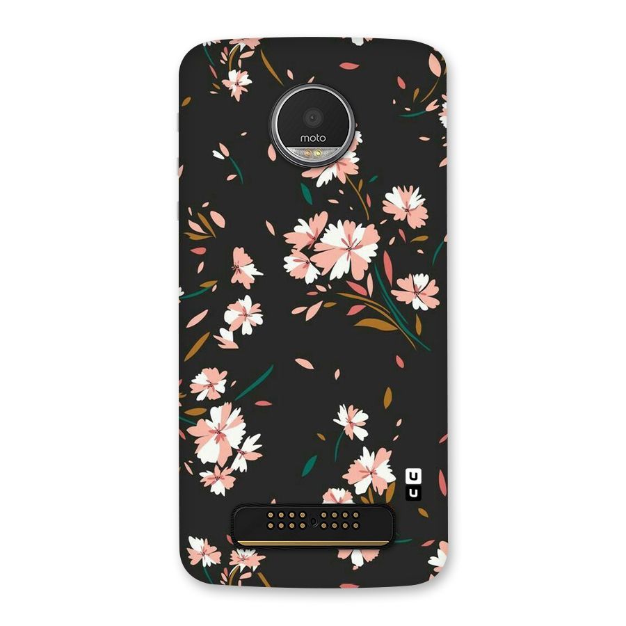 Floral Petals Peach Back Case for Moto Z Play