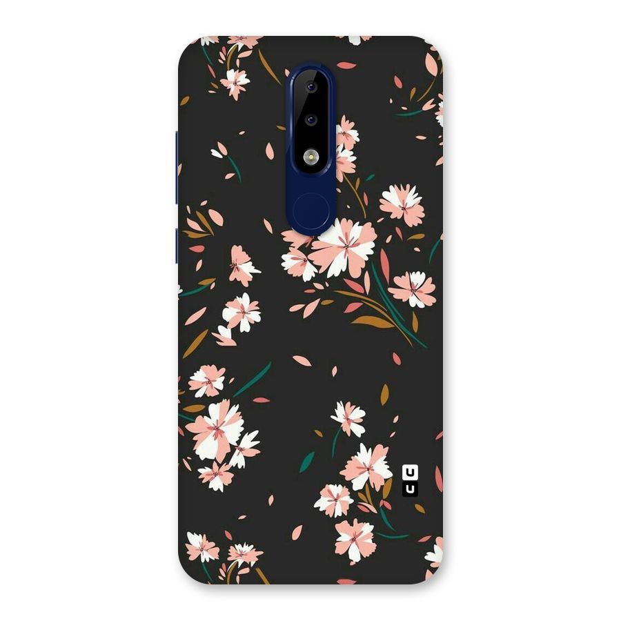 Floral Petals Peach Back Case for Nokia 5.1 Plus