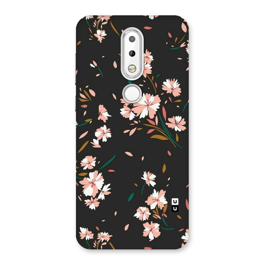 Floral Petals Peach Back Case for Nokia 6.1 Plus