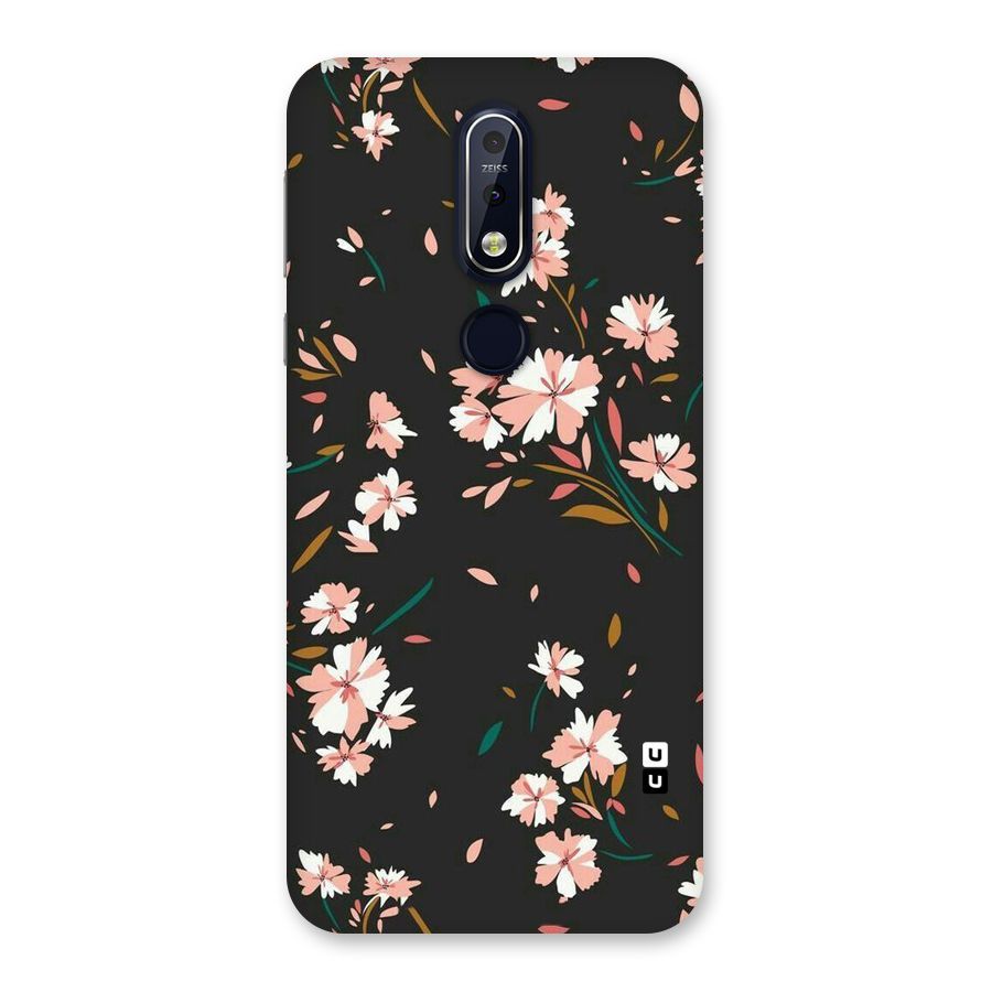 Floral Petals Peach Back Case for Nokia 7.1