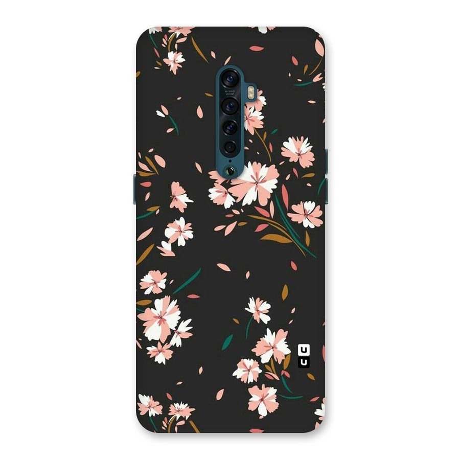 Floral Petals Peach Back Case for Oppo Reno2