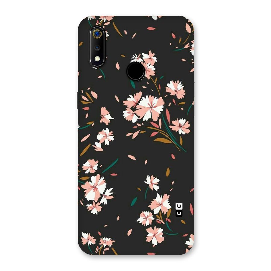 Floral Petals Peach Back Case for Realme 3