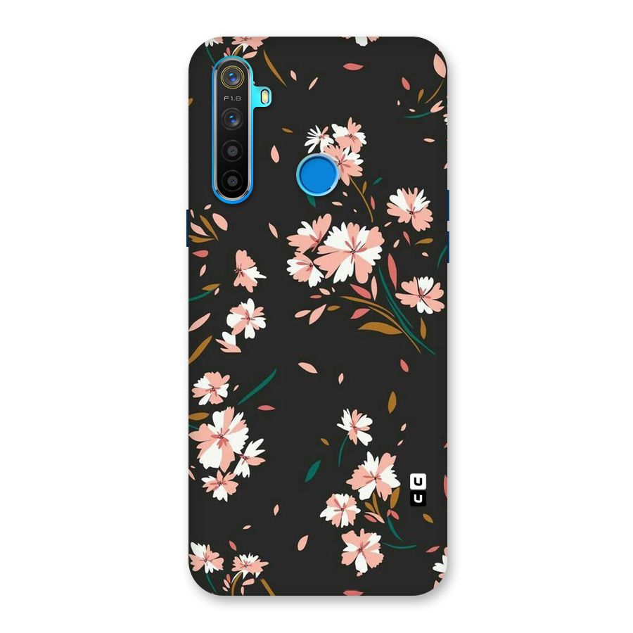 Floral Petals Peach Back Case for Realme 5s