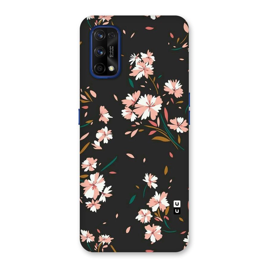 Floral Petals Peach Back Case for Realme 7 Pro