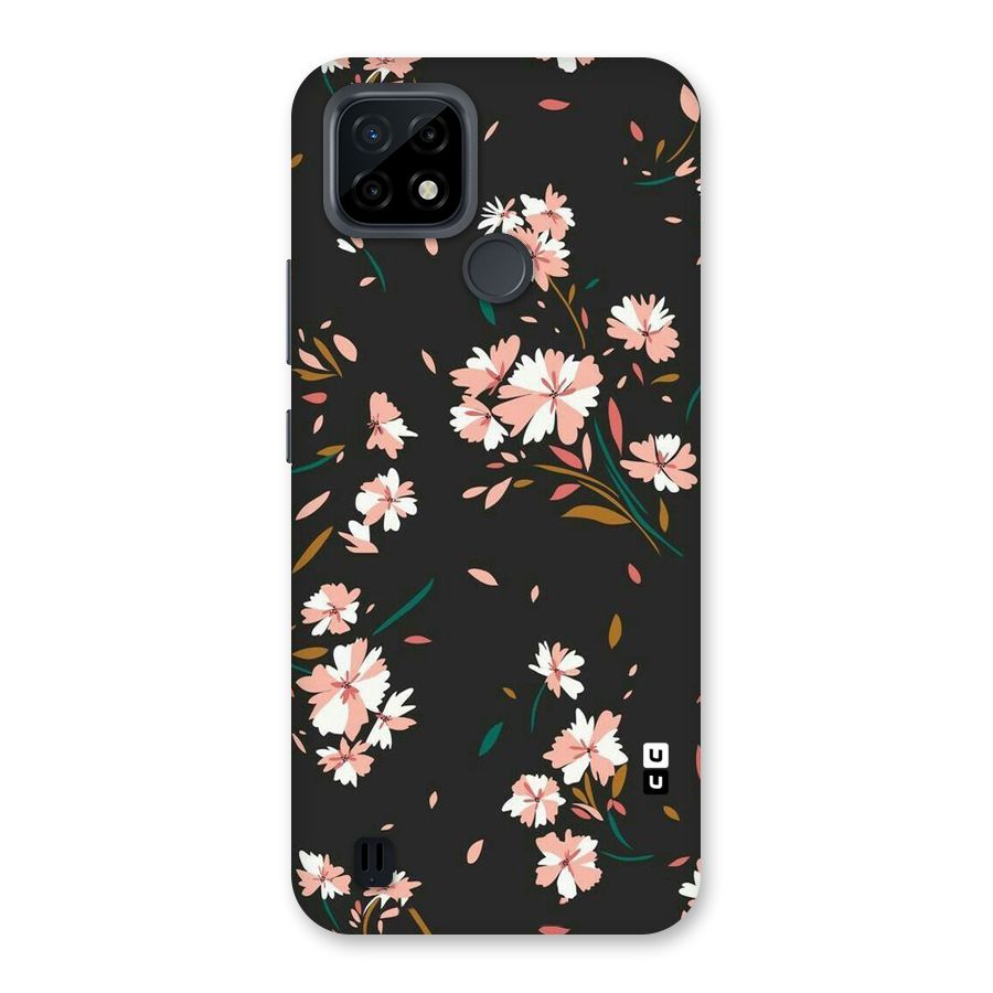 Floral Petals Peach Back Case for Realme C21