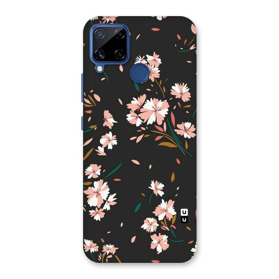 Floral Petals Peach Back Case for Realme Narzo 30A