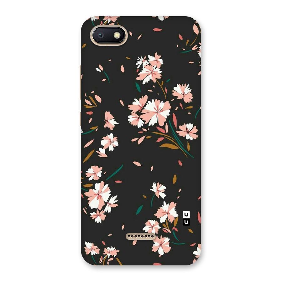 Floral Petals Peach Back Case for Redmi 6A